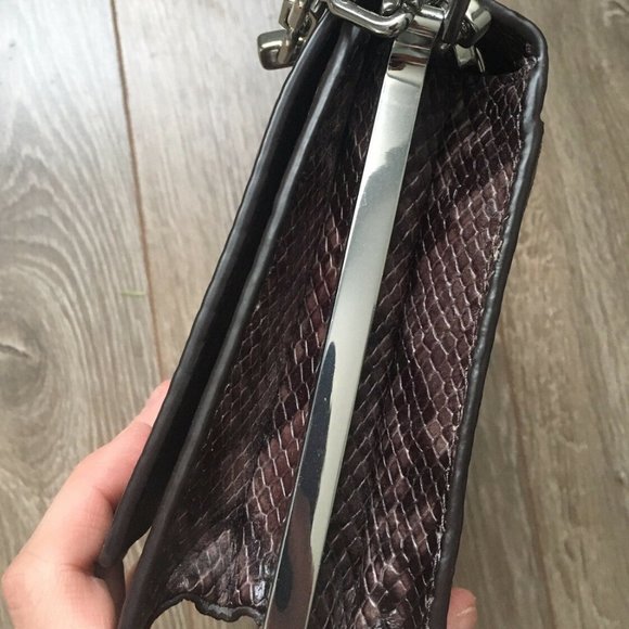 Michael Kors snakeskin effect chain crossbody bag - Picture 4 of 7